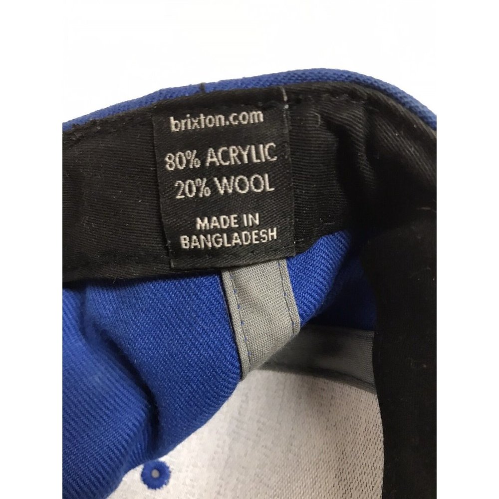 Brixton BRXTN Mfg. Co. Blue gray Snapback Hat - Picture 8 of 8